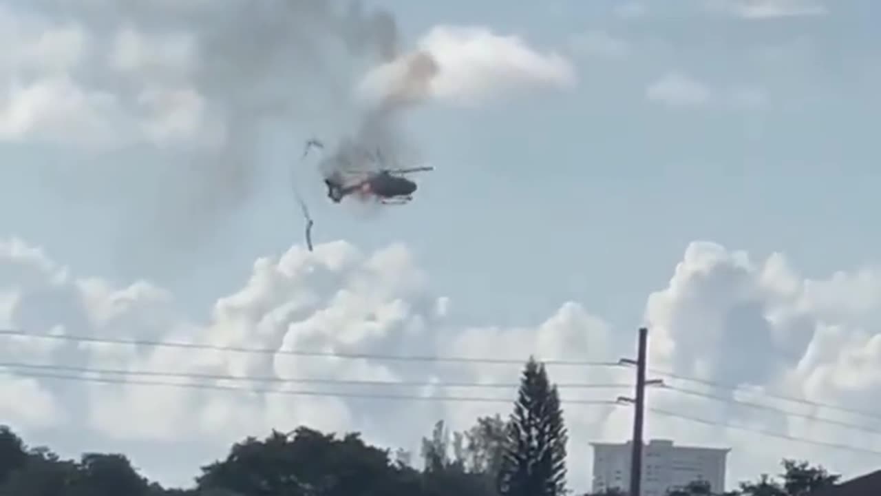 Broward Sheriff’s Office Fire Rescue helicopter crashes in Pompano Beach, FL