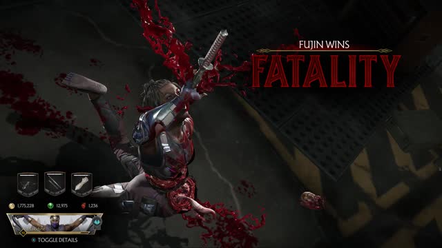 MK11 Fujin's 1st fatality