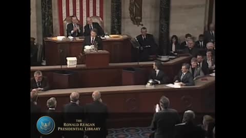 Ronald Reagan addressing year and Appropriations and Omnibus bills