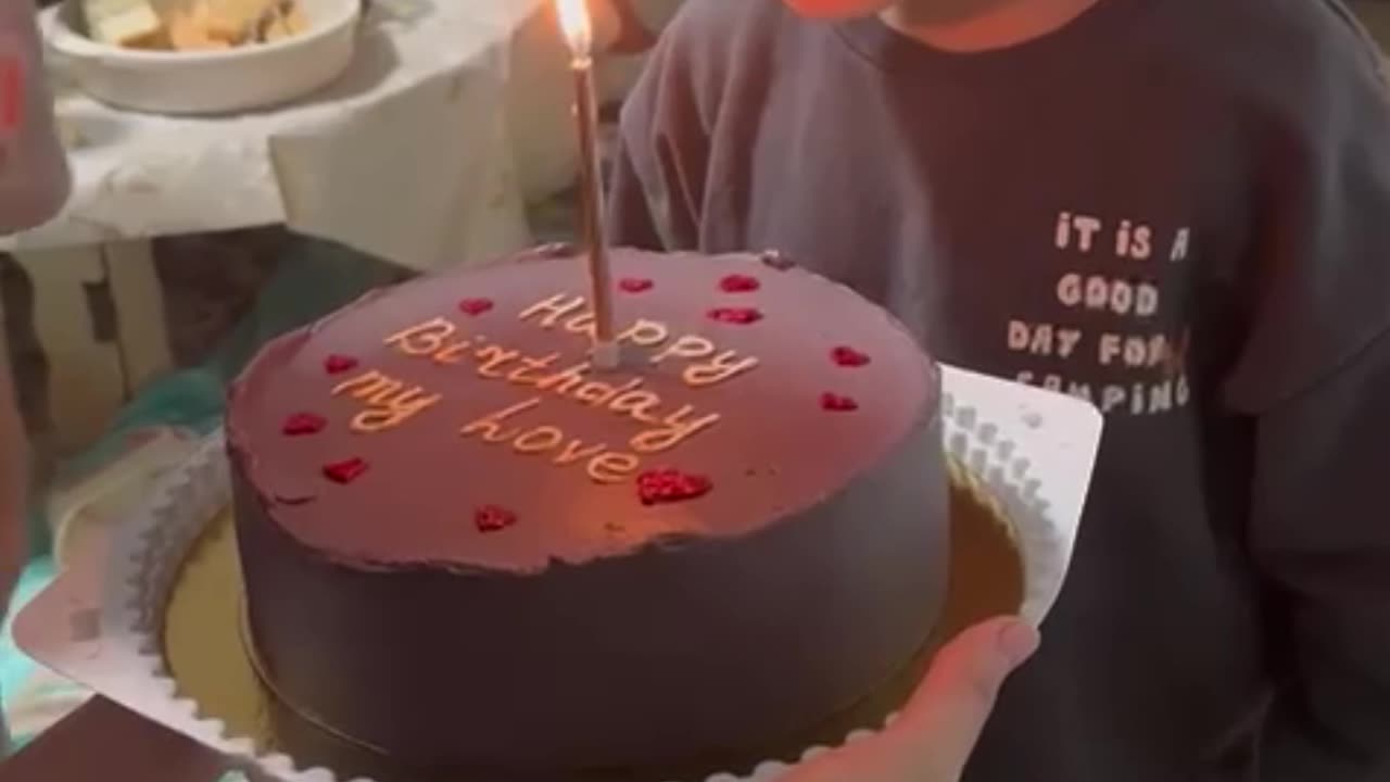 Birthday Girl Tries To Put Out A Candle With Her Eyes