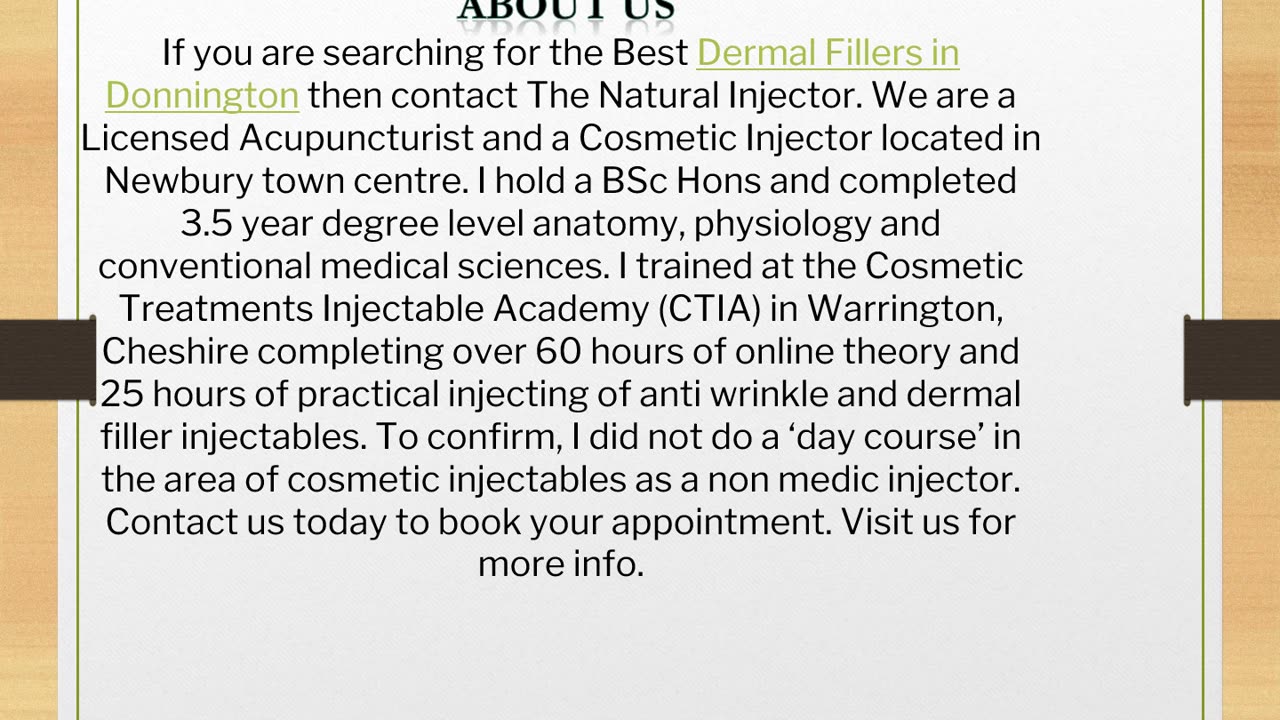 The Best Dermal Fillers in Donnington