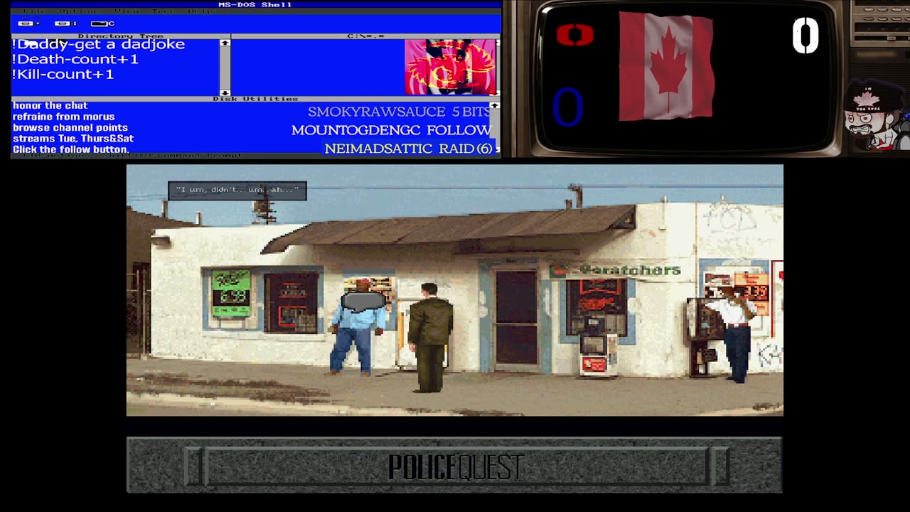 Police Quest Open Season, first 3 days and A.I. Story Quest