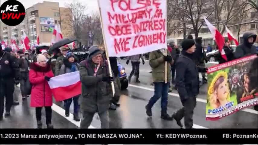 To nie nasza wojna! Rząd na front! STOP podżegaczom wojennym!