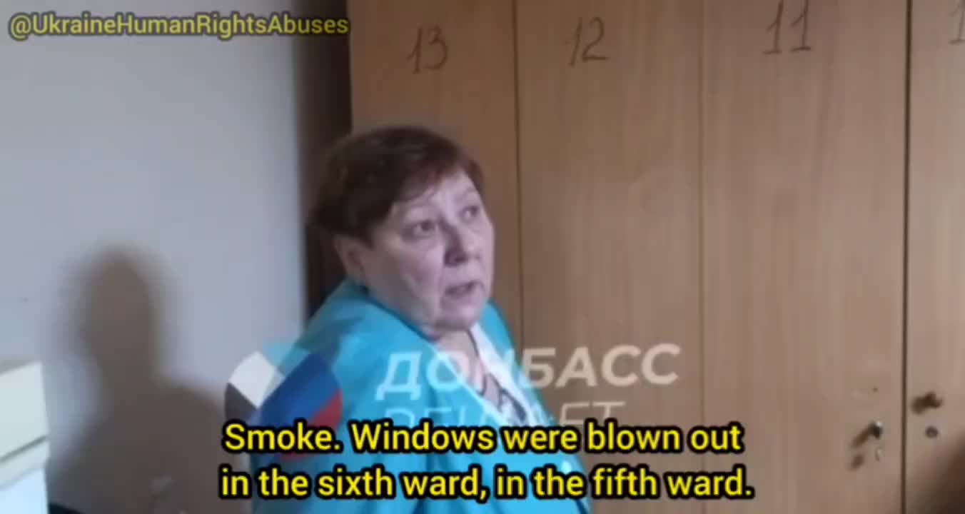 Nurse about the shelling of the Kalinin hospital in Donetsk