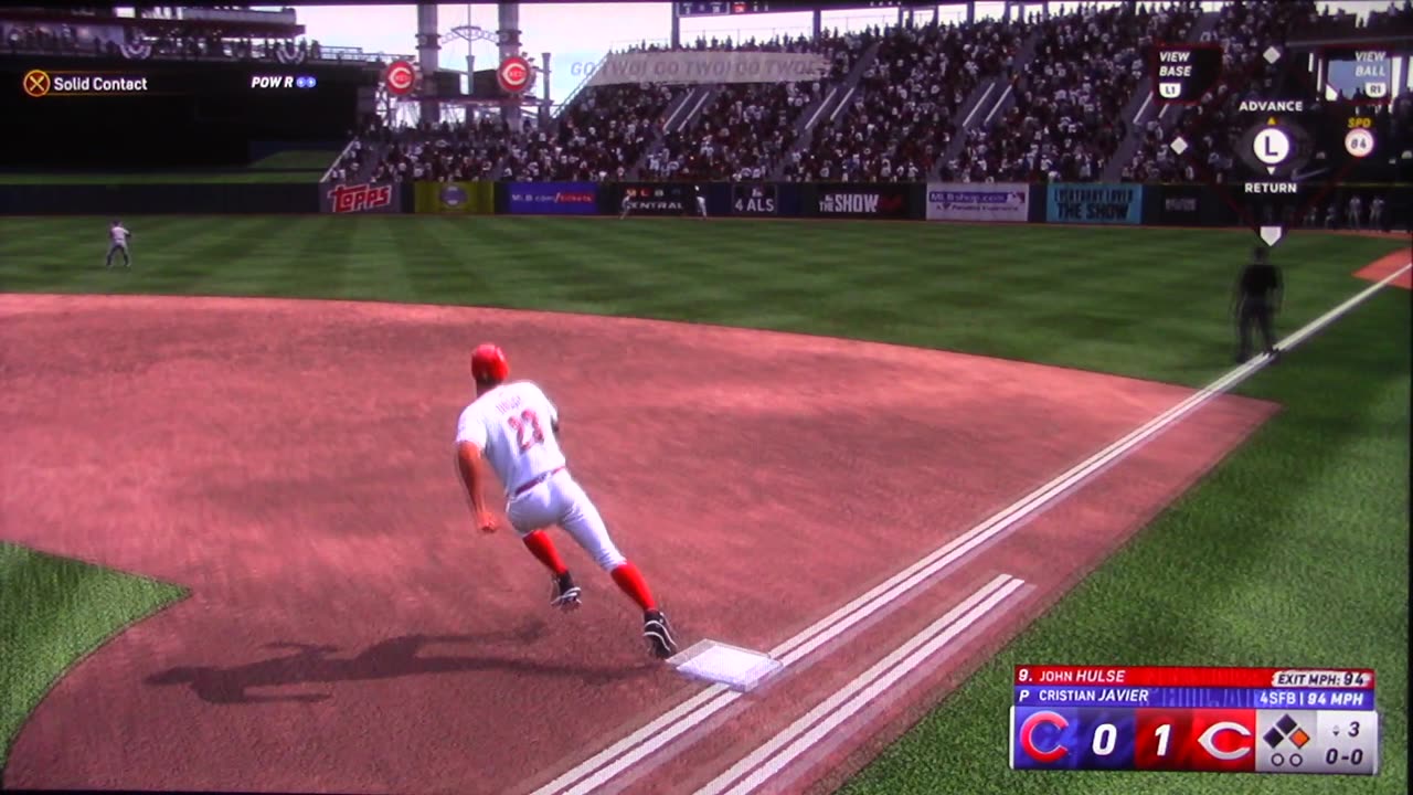 MLB The Show: Cincinnati Reds vs Chicago Cubs (NLDS G1 Hulse 3 HRs)