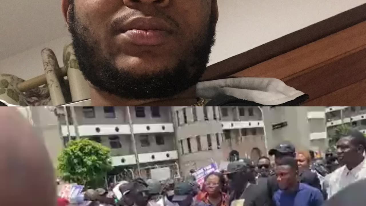 The Niger Delta militant leader, Asari Dokubo is in Abuja in solidarity with Mr. Tinubu. He can