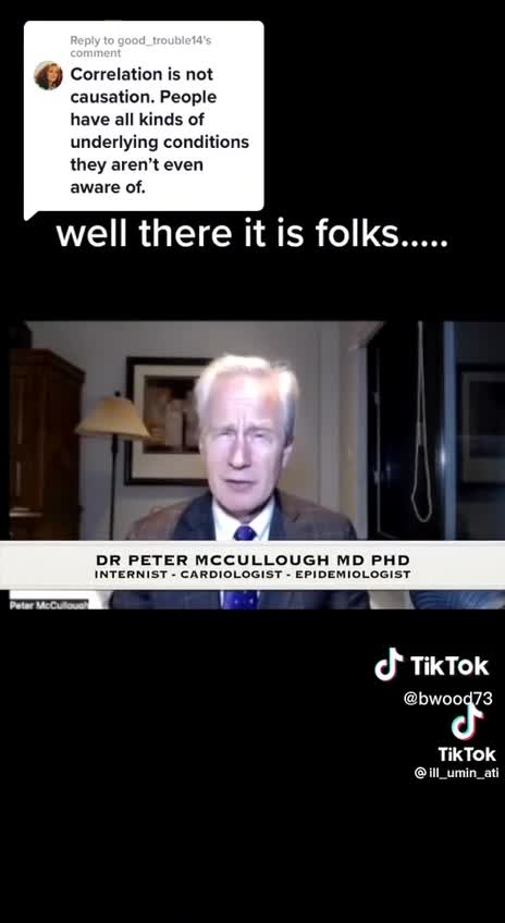 💉 💉 Dr Peter Mccullough : "recorded" deaths from the vaxx