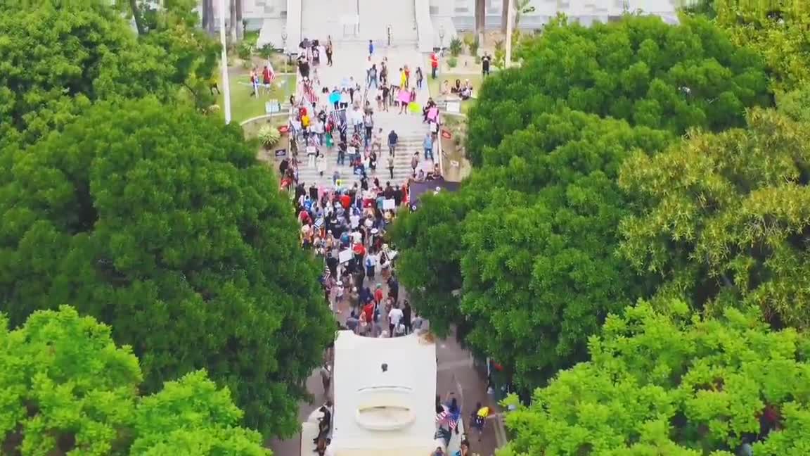 Los Angeles medical freedom rally AKA "Patriots Stock"