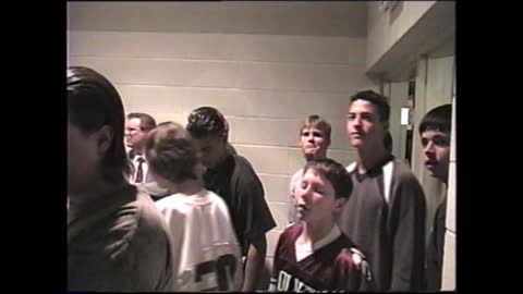 2000-01 WPHS Vids 003 Homecoming Hootenanny Students at the Entrance by Glenn Strader