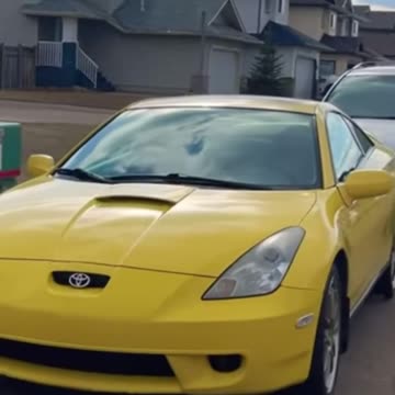 Great yellow Toyota car