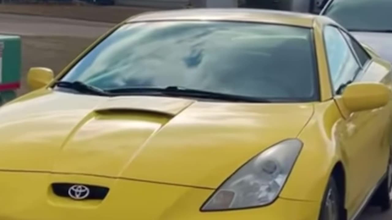 Great yellow Toyota car