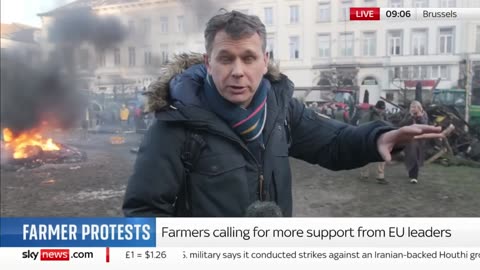 PROTESTORS STORM EU BUILDING IN BRUSSELS