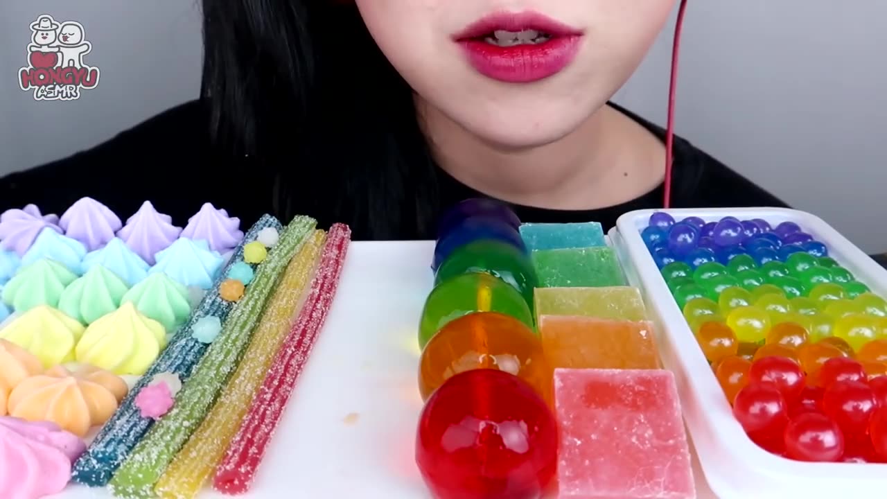 ASMR color ful jellies