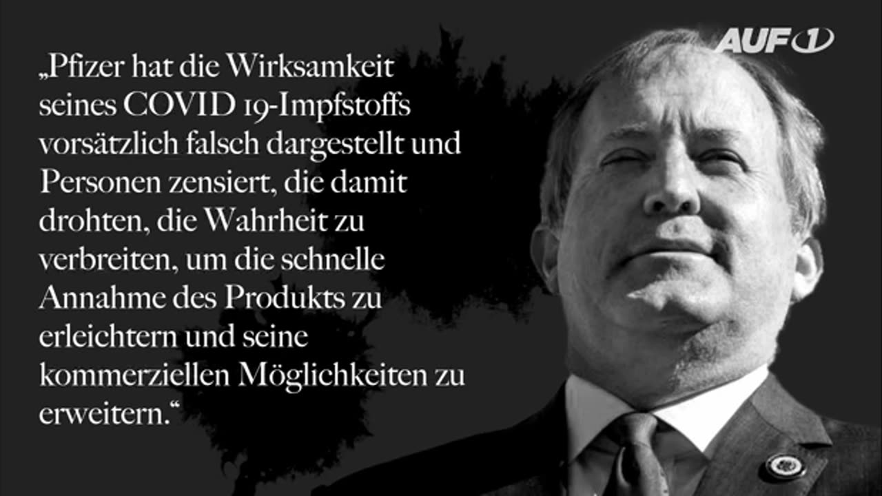 Präsident Trumps gewählter General-Staatsanwalt klagt Pfizer wegen der schädlichen mRNA-Impfung an