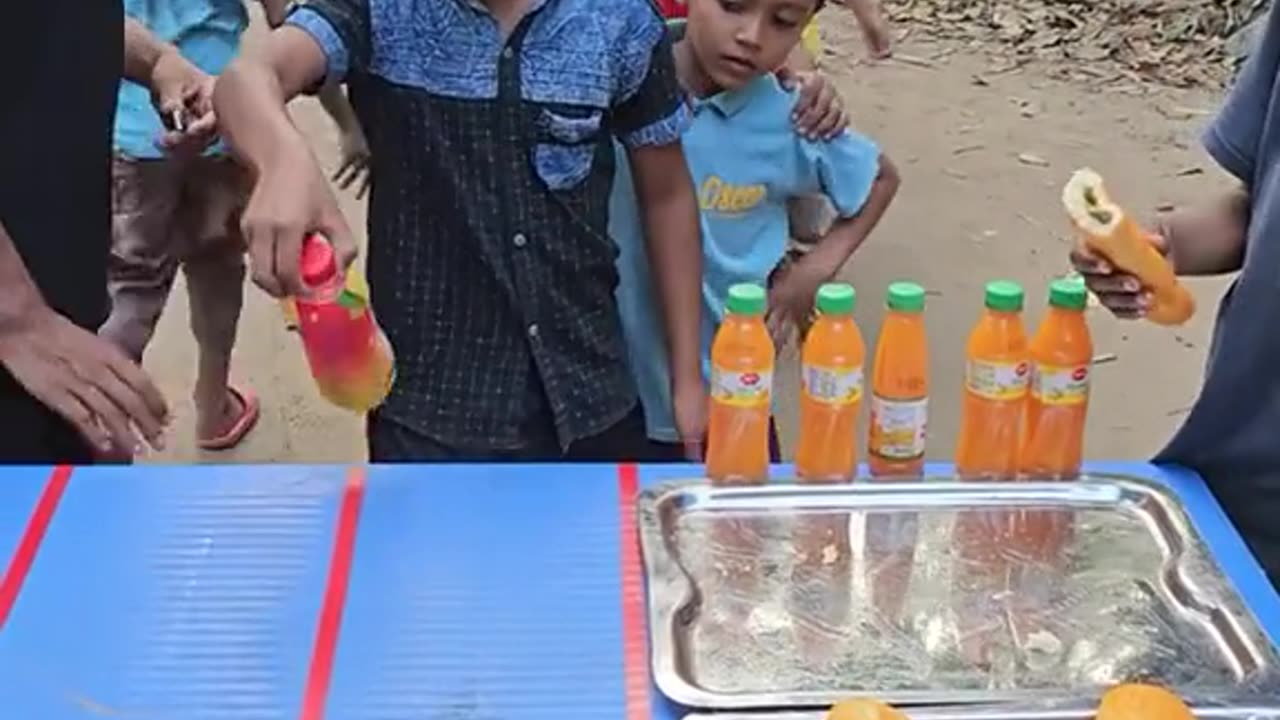 Food challenge by kids