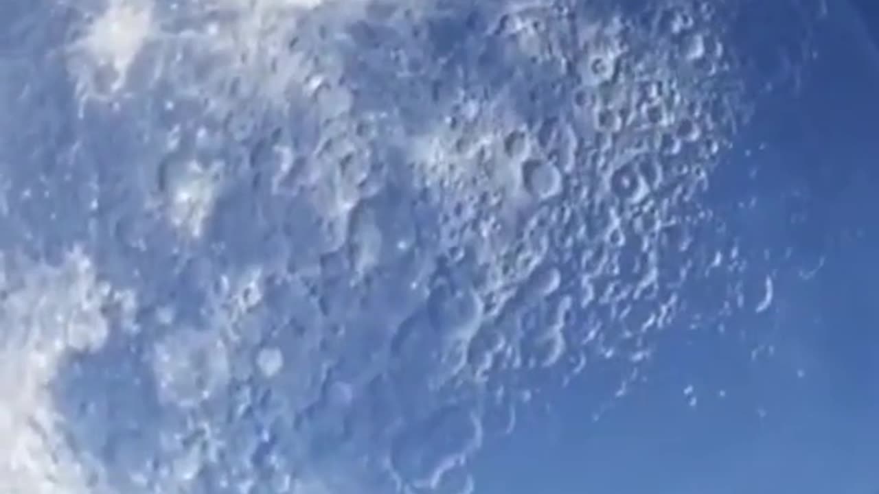 Moon Close Up to Earth