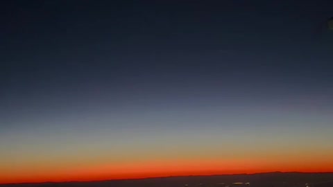 Sundown above 35k feet