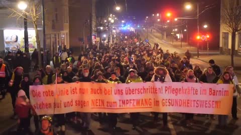 Germany: Thousands march for medical freedom in Eberswalde