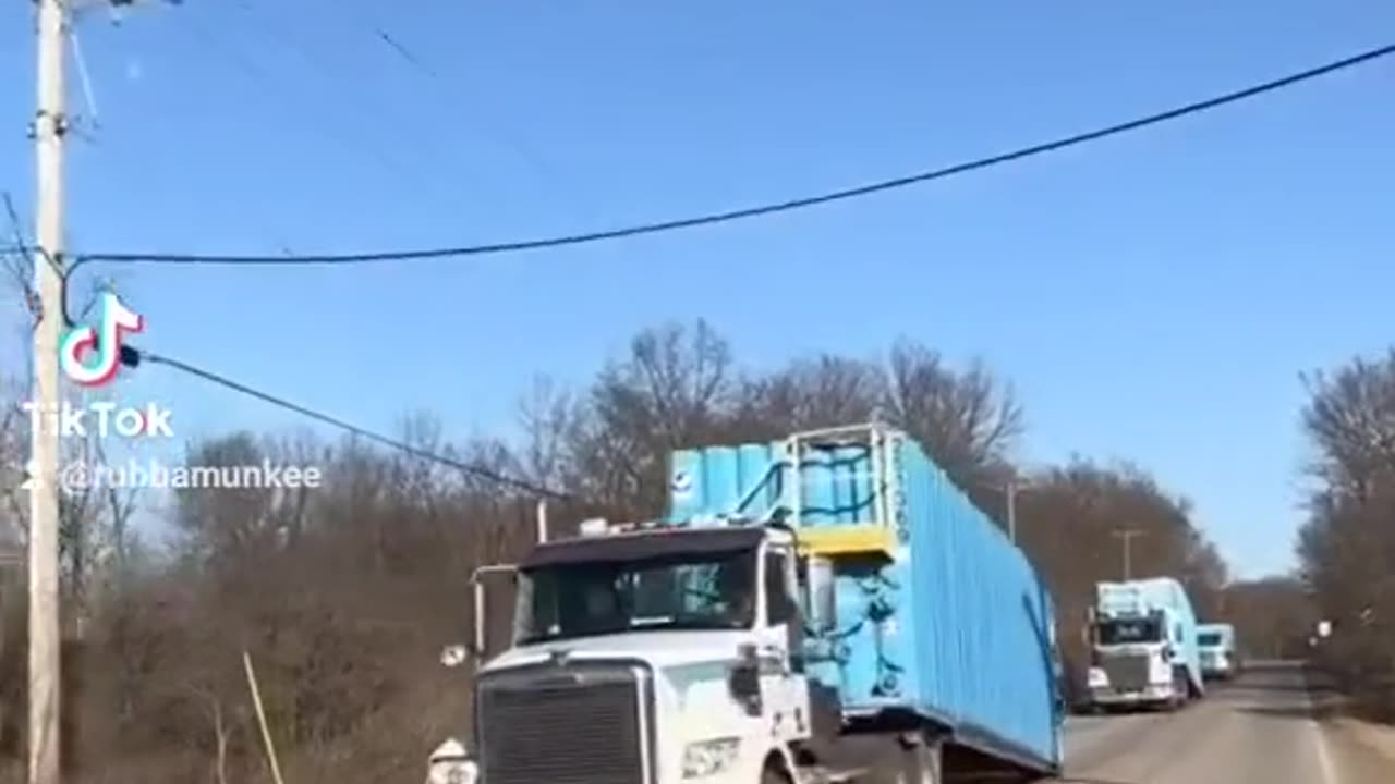 Ohio Trucks Bringing in "Water" are labeled as containing chemicals