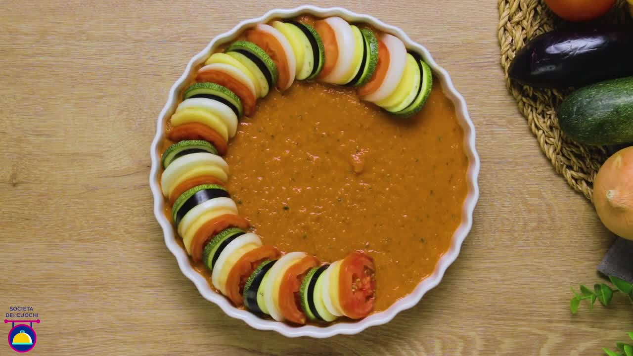 Ratatouille al forno | Baked Ratatouille | Ricette di cibo italiano | Società Dei Cuochi