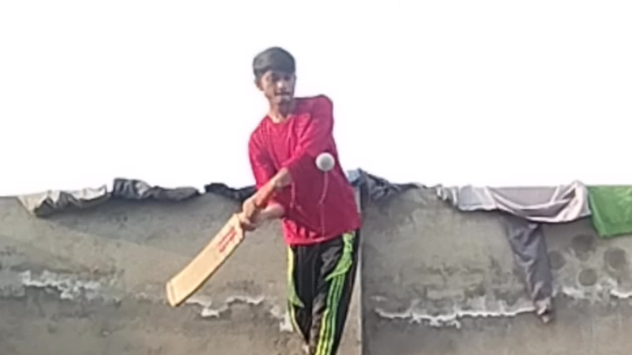 Cricket batting practice at home 🔥🏏