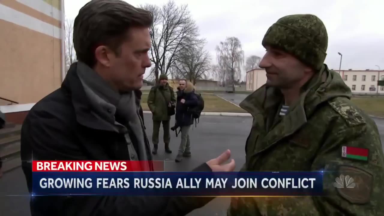 Belorussian soldier to a British correspondent