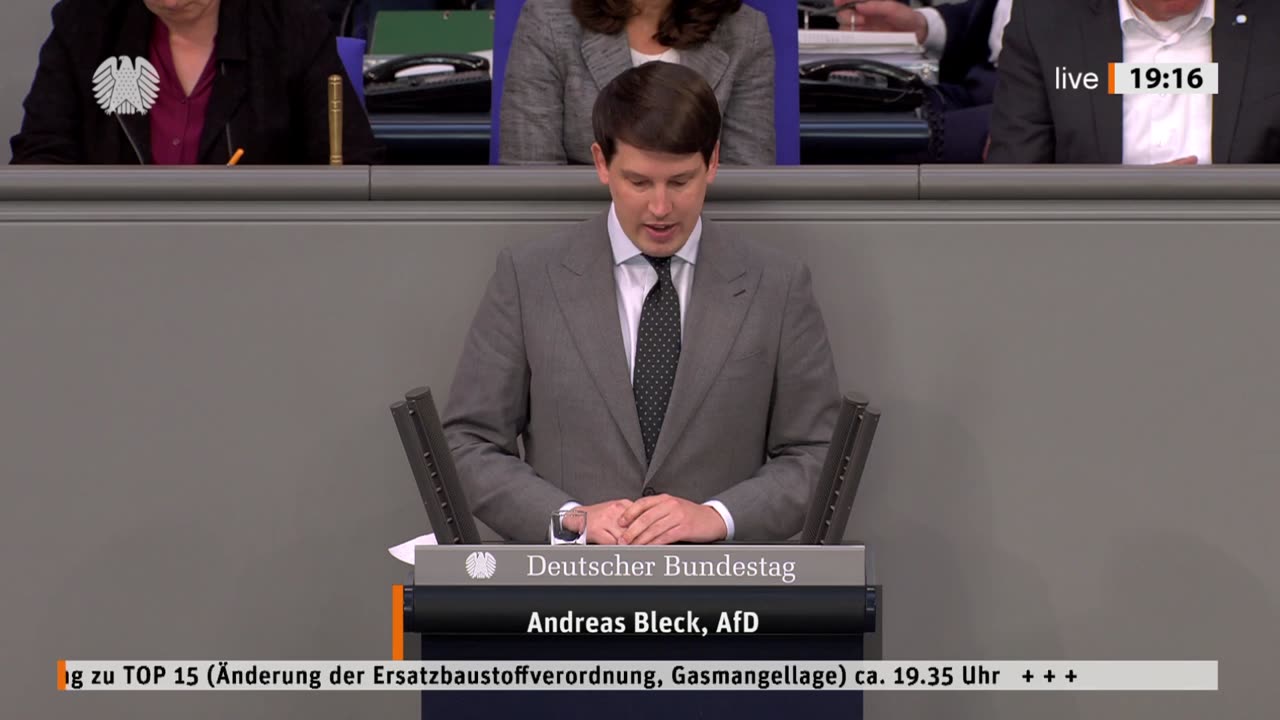 Andreas Bleck Rede vom 11.05.2023 - Änderung der Ersatzbaustoffverordnung, Gasmangellage