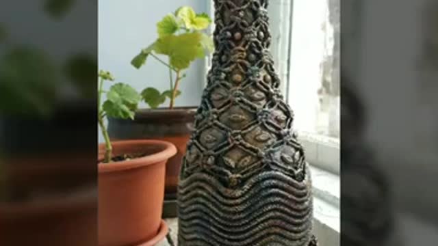 Reuse bottle decoration/artistic home decor