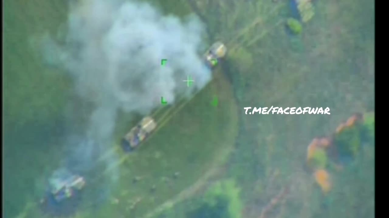 RAF Guided Artillery Round hits Ukrainian BMP-2