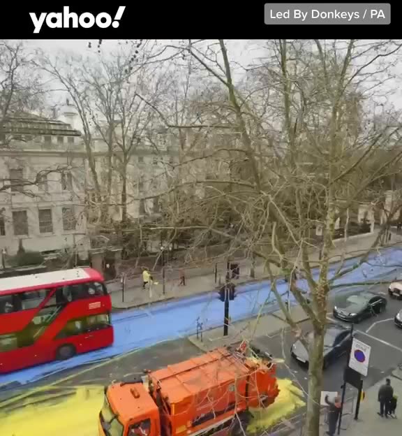 Ukraine - Protesting For Ukraine, Defacing Public Property