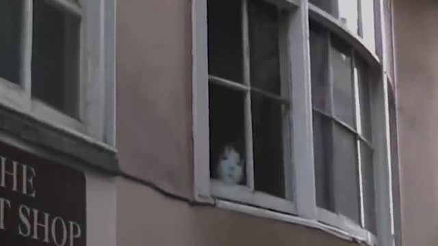 creepy video of the ghost of a boy in the window