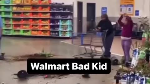 A Child Misbehaves at Walmart, Hitting Her Grandmother and Making a Mess
