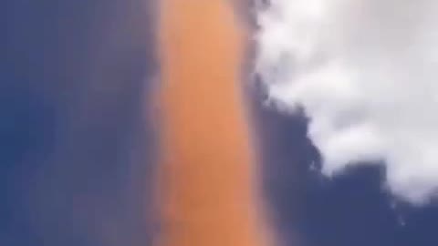 incredible dust tornado in gas station