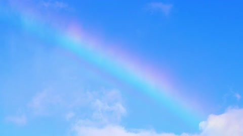 Time Delay Photography Department Blue Sky Rainbow