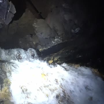 ACEBEAM H30 Illuminating Quite a Large Waterfall and Cavern Whilst Caving.