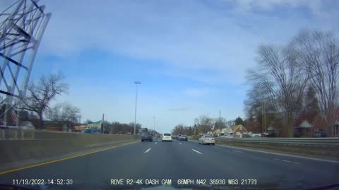 Drive From Ford/Telegraph, Dearborn; To Chesterfield Rd, Chesterfield, MI, 11/19/22