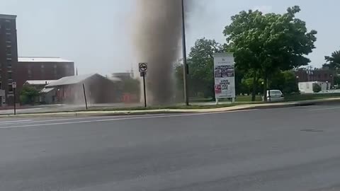 Maryland: tornado in downtown Frederick today.