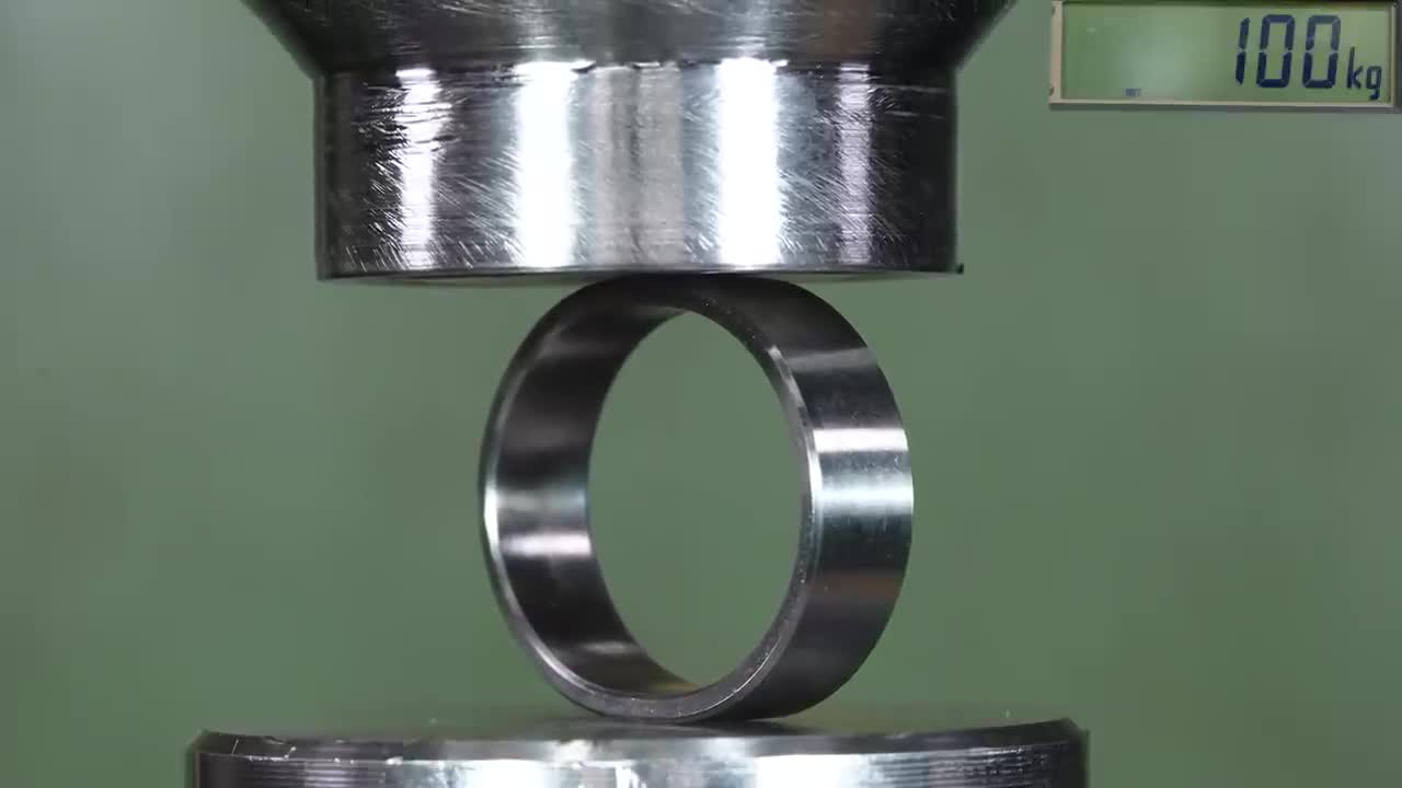How Strong Is Tungsten Ring? Hydraulic Press Test!9