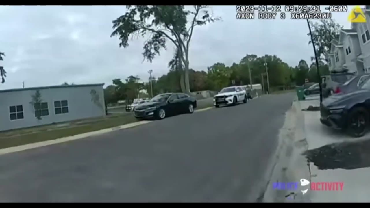 Delusional Cop Panics Over Acorn Falling