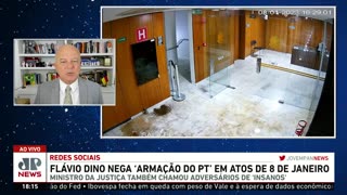 Flávio Dino (PSB) nega 'armação do PT' nos atos do 8 de janeiro