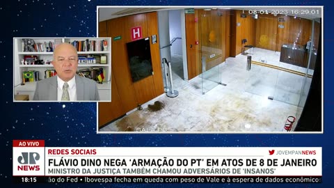 Flávio Dino (PSB) nega 'armação do PT' nos atos do 8 de janeiro