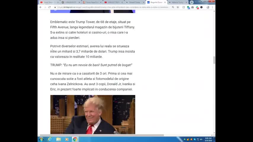 Biografia lui Donald Trump