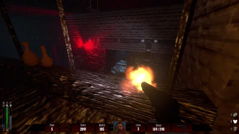 Darkenstein 3-D Demo - Playthrough Wolfwnstein Ragdoll Horror Action FPS Ragdoll WW2