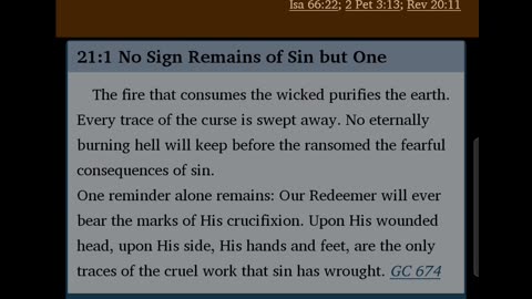 Bible Commentary from the Spirit of Prophecy 168: Revelation 21:1