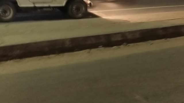 Police Is Rong High Way Drive Zeep