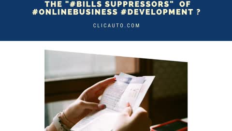 🕵️‍ THE "#bills suppressors" OF #onlinebusiness #development ?