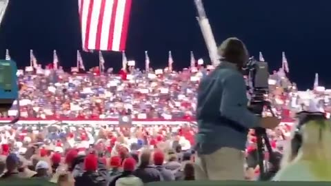 Trump Rally Crowd Chants "Fight For Trump!"