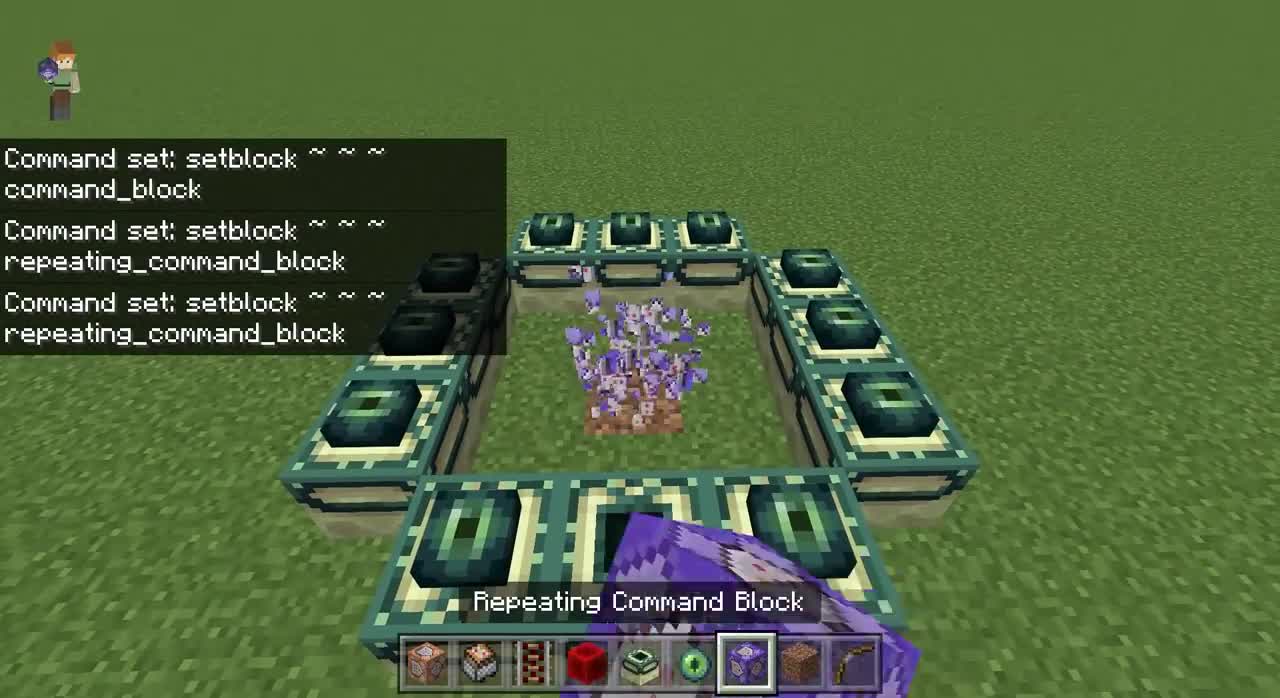Can end portal destroy an INDESTRUCTIBLE cmd block