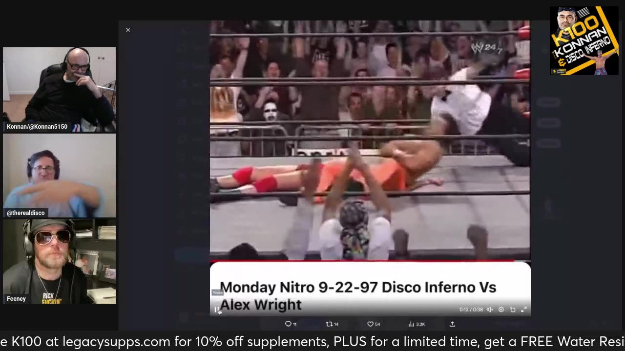 Disco & Konnan react to DI’s WCW TV Title win!