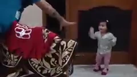cute baby laughing papa ke sath masti #funny #laughing #cutebaby #viral #shorts #fatherdaughter